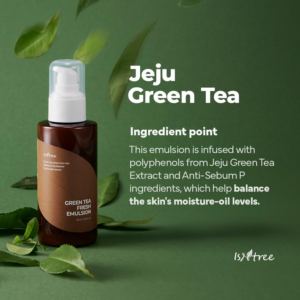 Isntree Green Tea Fresh Emulsion, 4.06 fl oz
