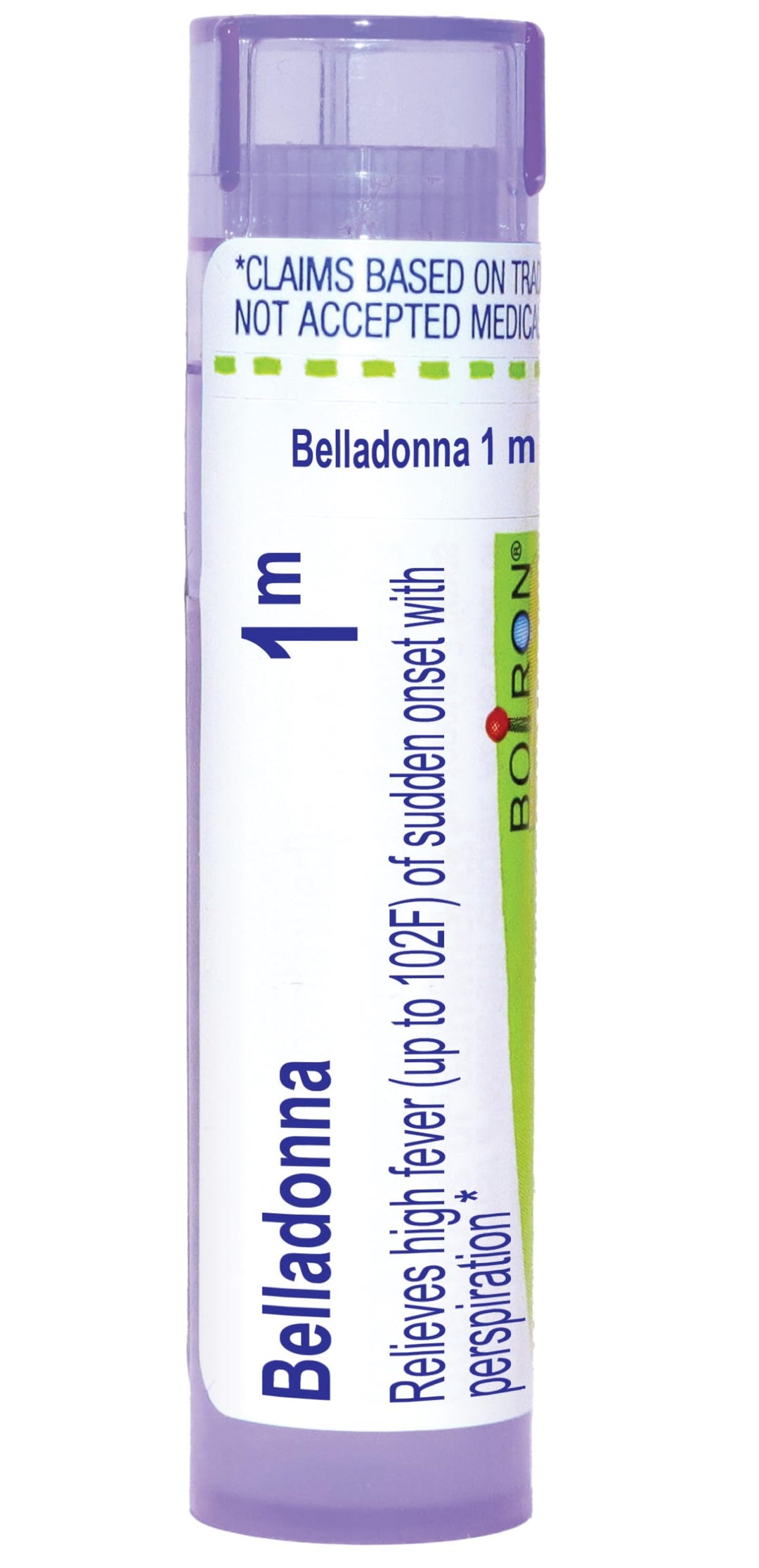 Boiron Belladonna 1M Homeopathic Pellets, 80 Count
