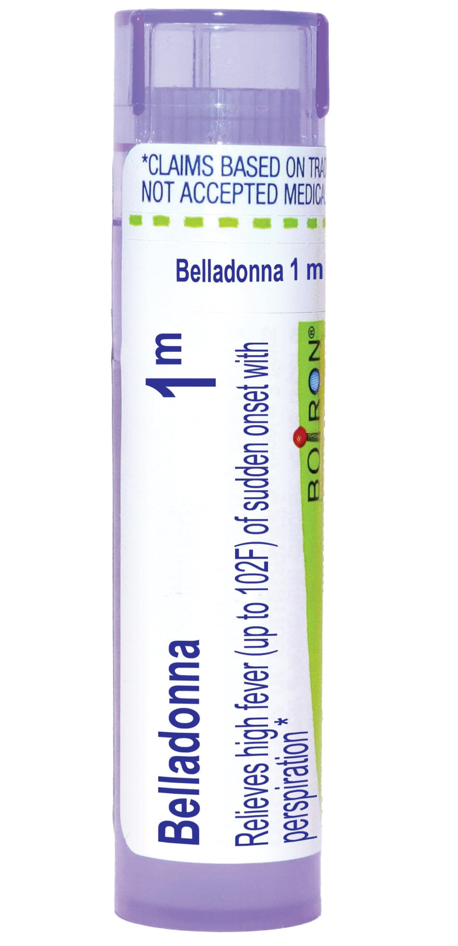 Boiron Belladonna 1M Homeopathic Pellets, 80 Count