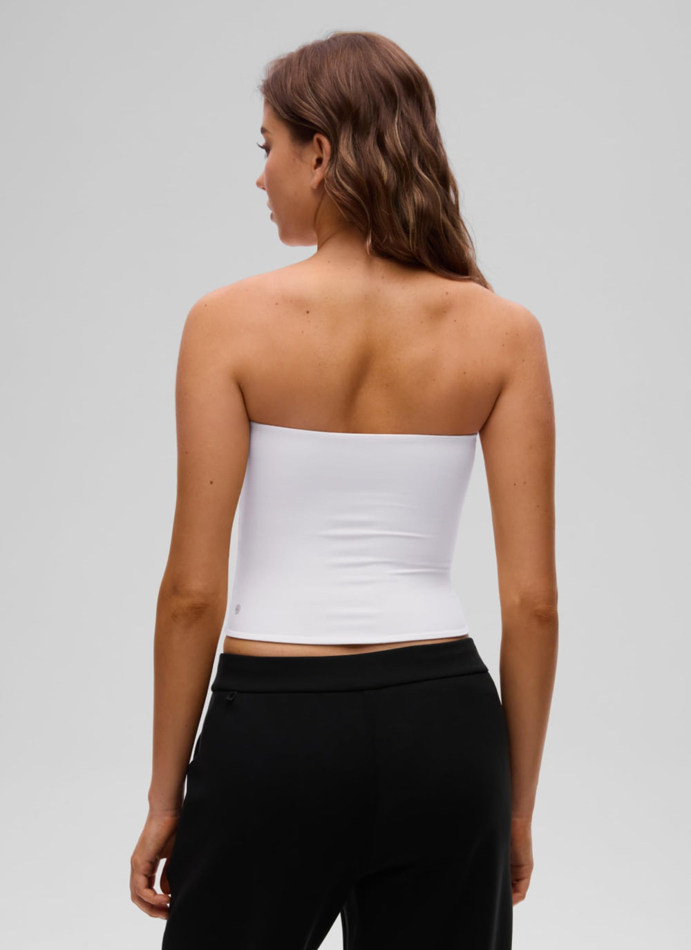 CRZ YOGA Butterluxe Tube Top, White, M