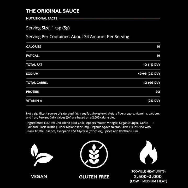 TRUFF Hot Black Truffle Sauce, 6 oz