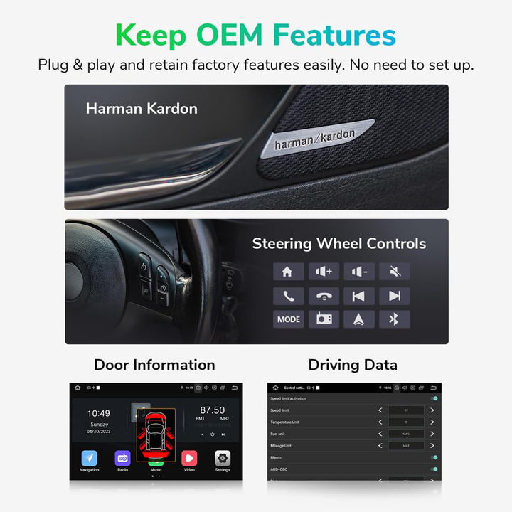 Eonon Android 10 Car Stereo, 9 in, GA9450B