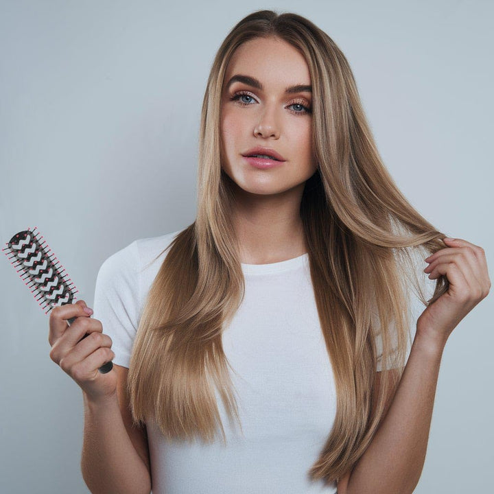 Cricket Static Free Fast Flo Color Vent Hair Brush, The Alibi Pink