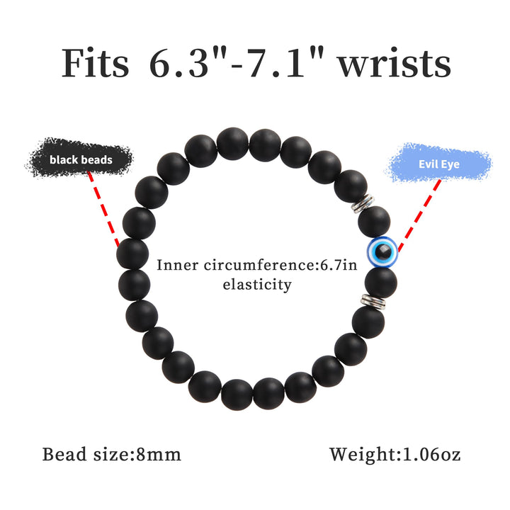 Dhdgzq Evil Eye Bracelet, Black