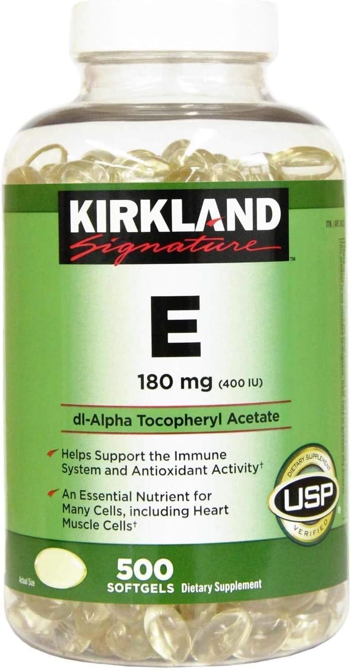 Kirkland Vitamin E 400 IU Softgels, 500 Count