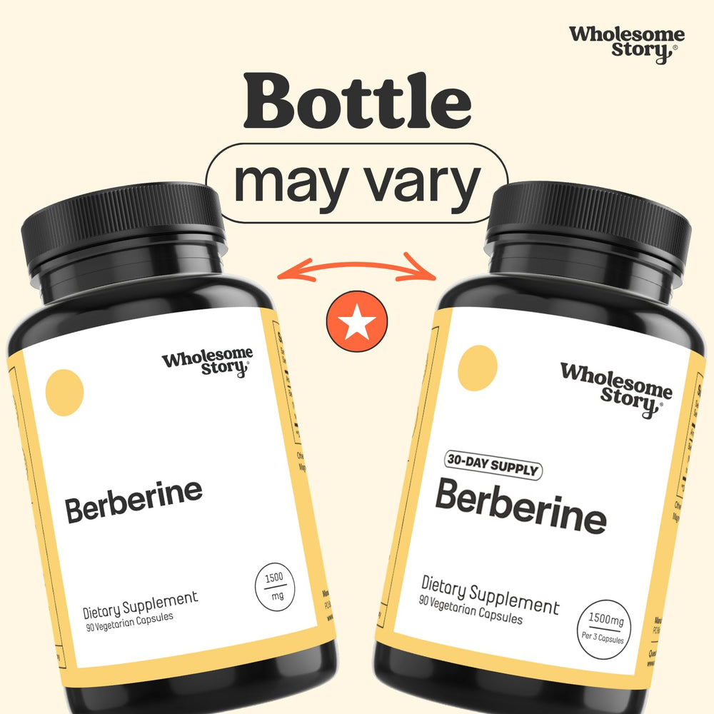 Wholesome Story Berberine HCl Capsules, 1500 mg, 90 Count