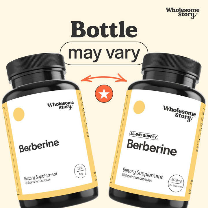 Wholesome Story Berberine HCl Capsules, 1500 mg, 90 Count