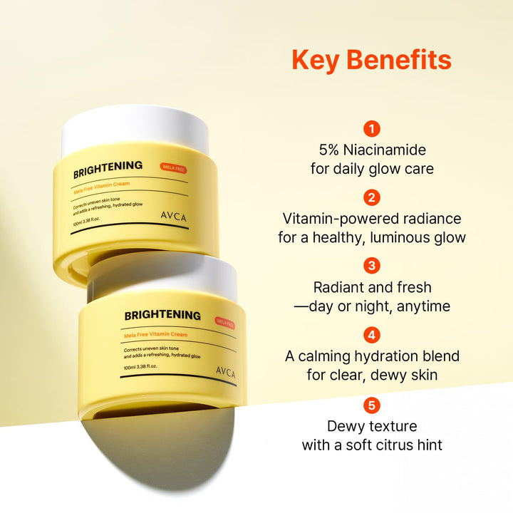 AVCA Vitamin + Niacinamide Radiance Cream, 100 ml