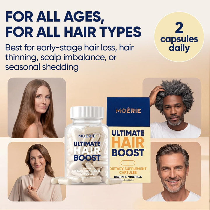 Moerie Hair Growth Supplement, 60 Count