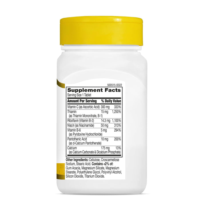 21st Century B Complex Plus Vitamin C, 100 Count