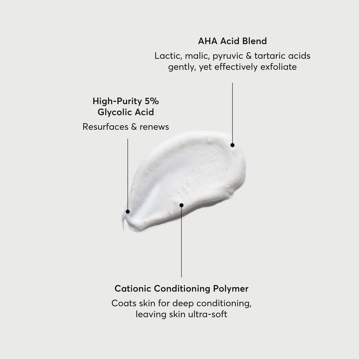 Naturium The Smoother Glycolic Acid Exfoliating Body Wash, 16.9 fl oz