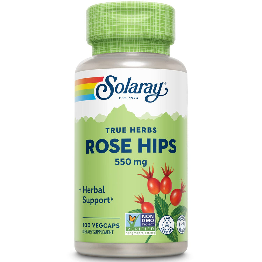 SOLARAY Rose Hips, 550 mg, 100 Count