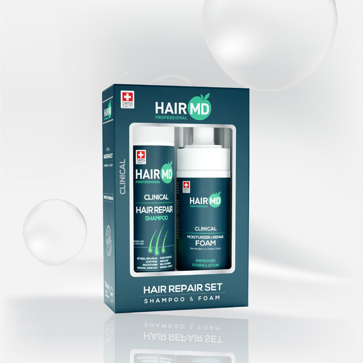 HairMD Transplant Hair Repair Set, 250 ml Shampoo And 150 ml Foam