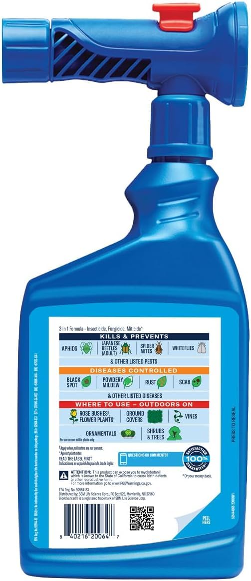 BioAdvanced 3-in-1 Insect Disease and Mite Control Ready-to-Spray, 32 oz