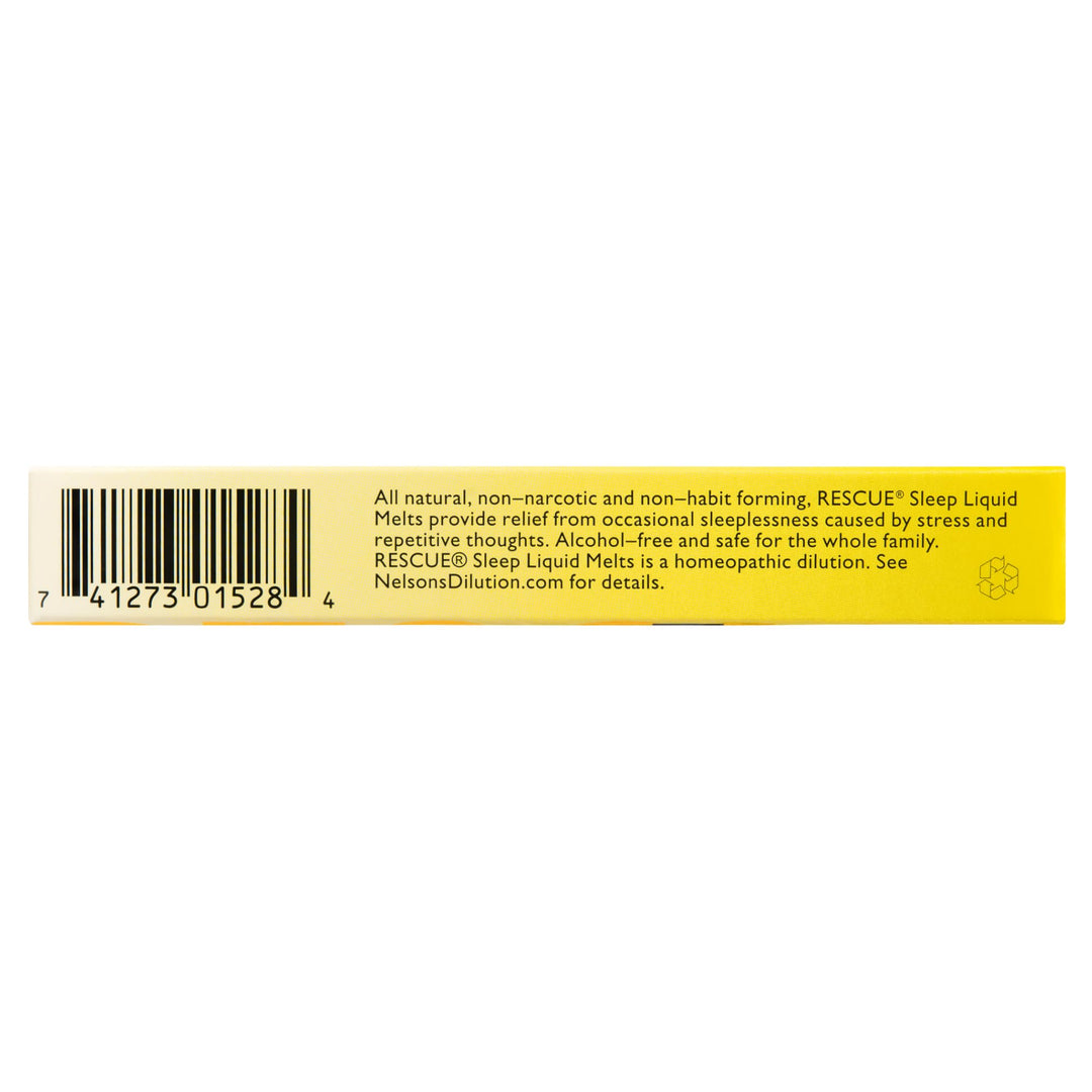 RESCUE Sleep Liquid Melts, Natural Orange Vanilla, 28 Count
