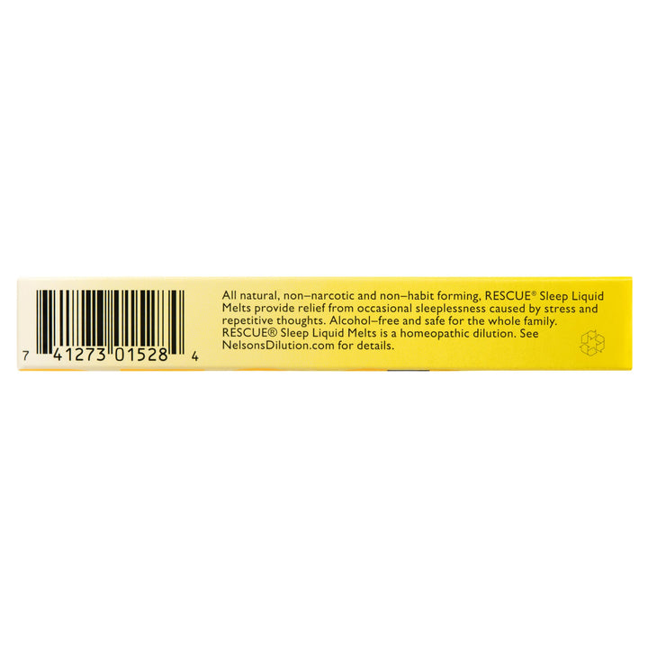 RESCUE Sleep Liquid Melts, Natural Orange Vanilla, 28 Count