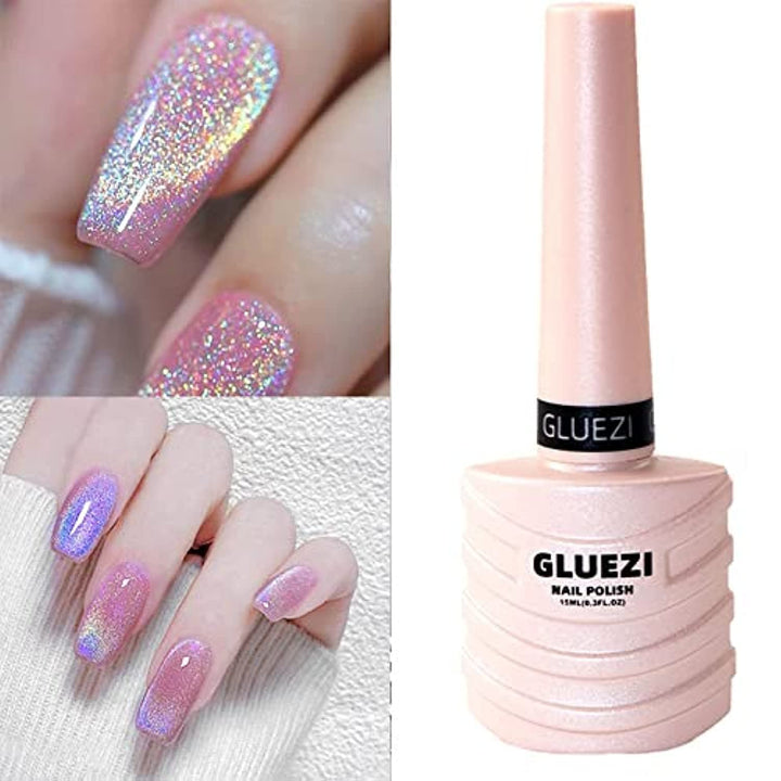 Major Dijit Shiny Cat Eye Gel Nail Polish, Laser Rainbow, 15 ml