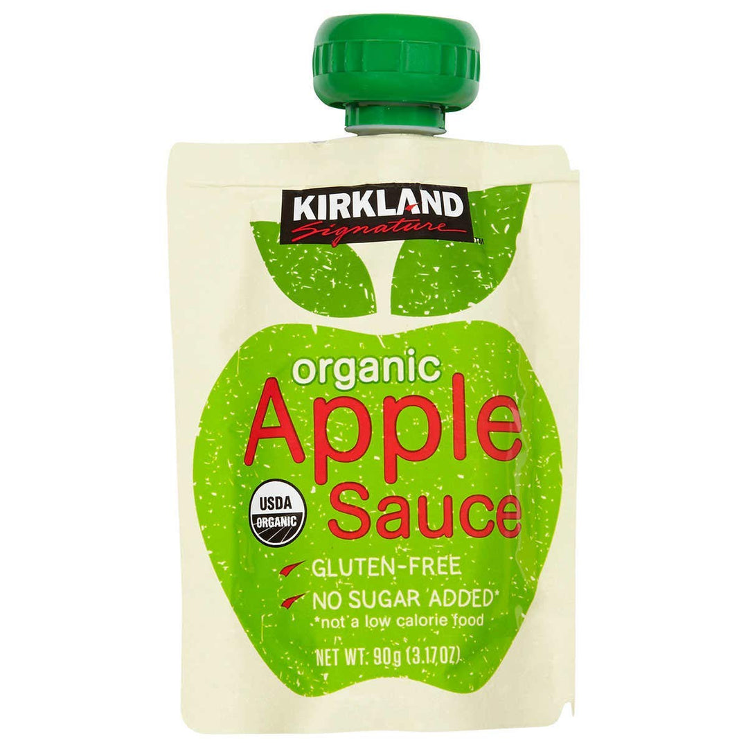 Kirkland Signature Organic Applesauce Pouch, 24 Count