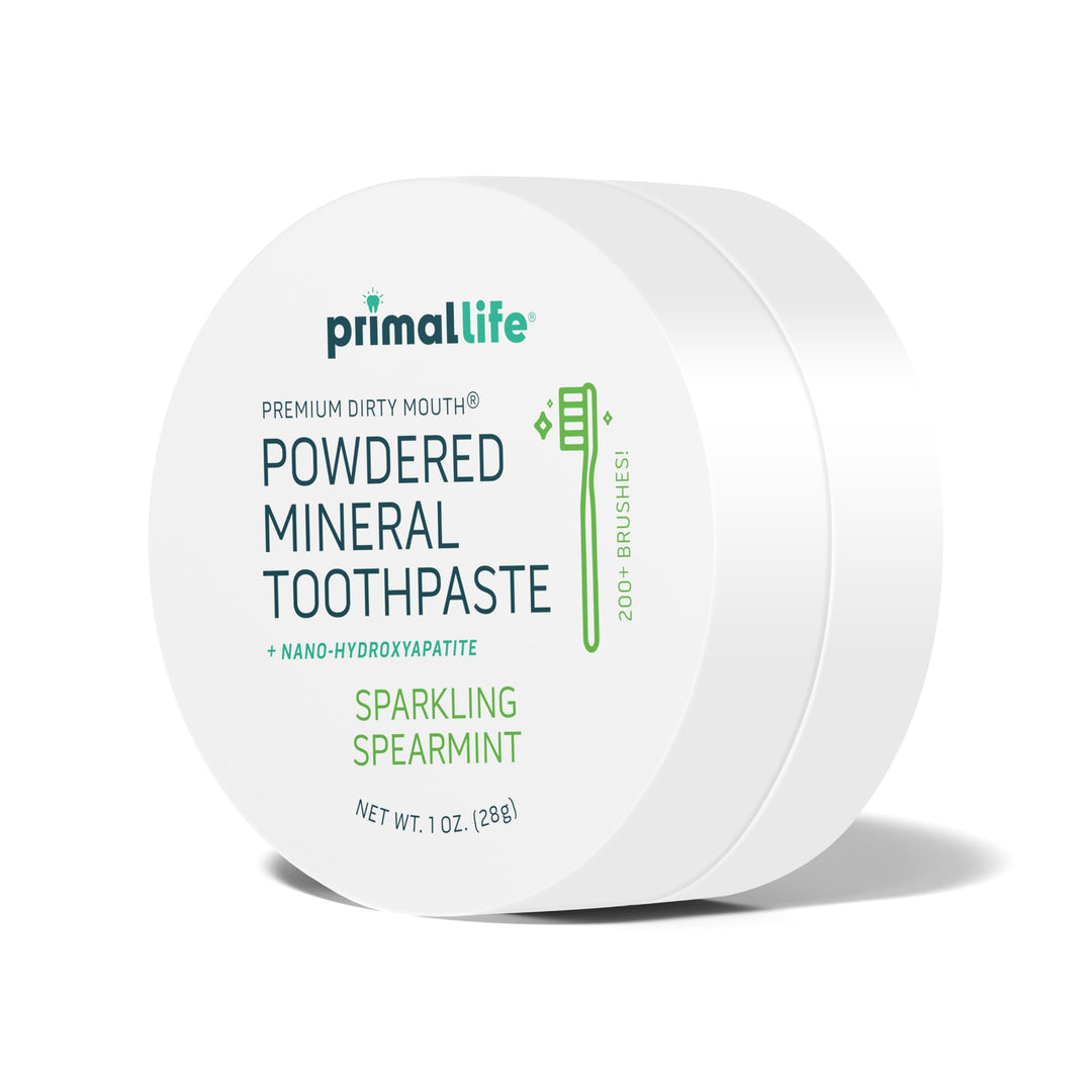 Primal Life Organics Dirty Mouth Toothpowder, Spearmint, 1 oz