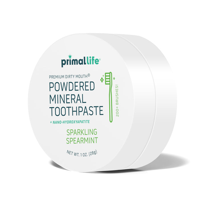 Primal Life Organics Dirty Mouth Toothpowder, Spearmint, 1 oz