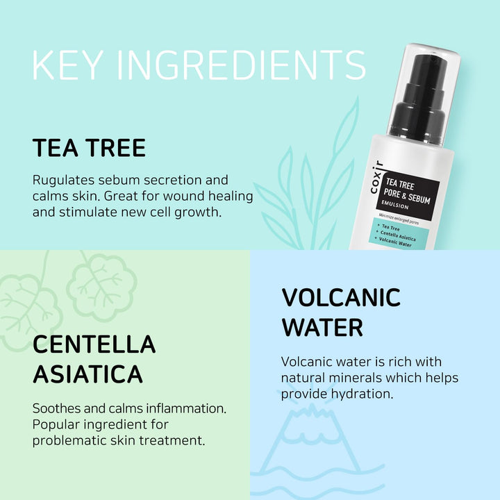 Coxir Tea Tree Pore & Sebum Emulsion