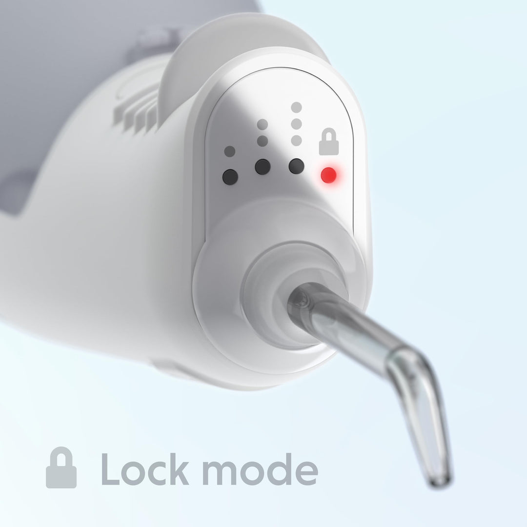 ORDO Hydro Sonic Water Flosser, White, 3 Pressure Settings