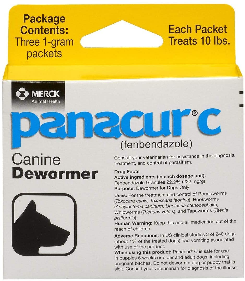 Panacur Canine Dewormer, 1 g