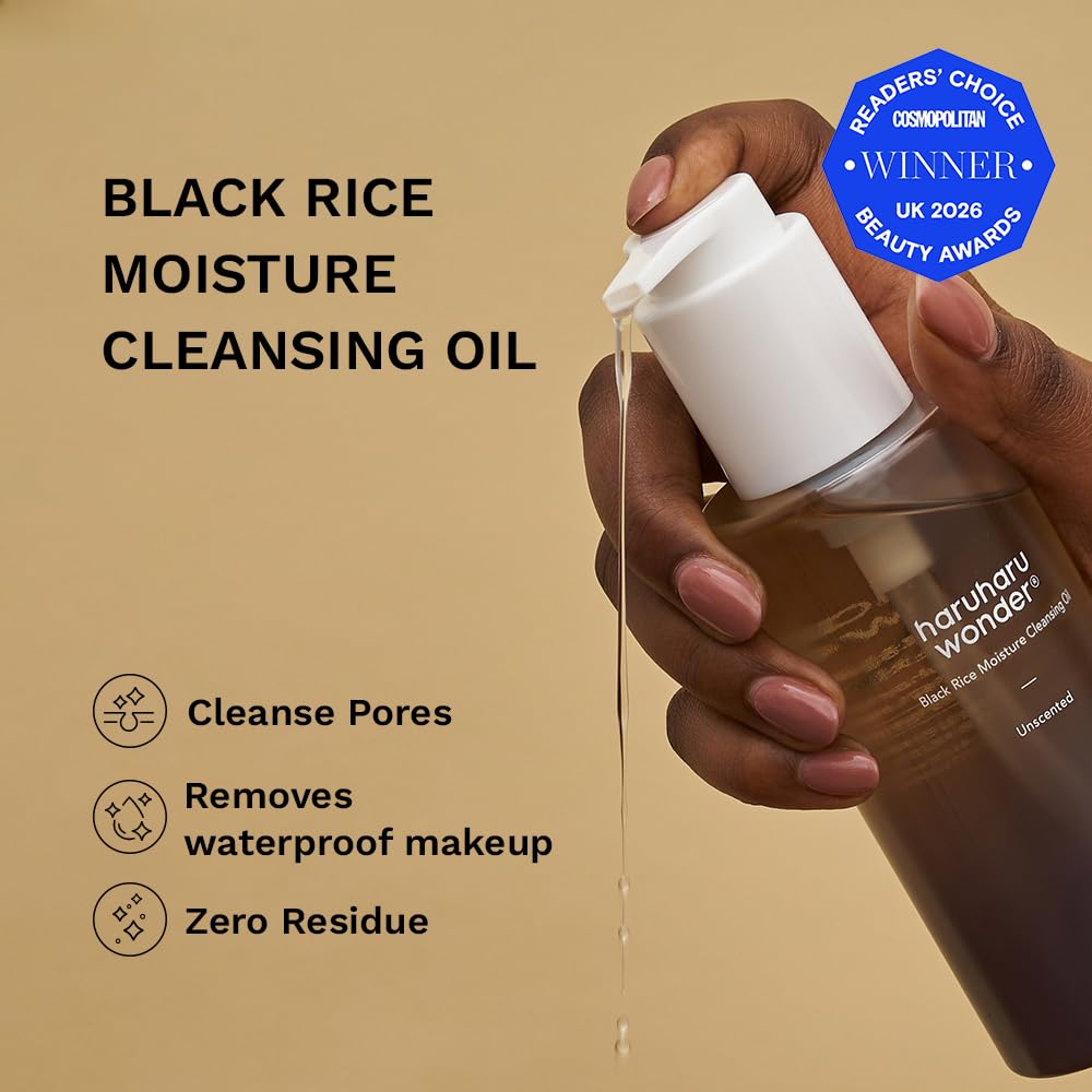 HARUHARU Wonder Black Rice Moisture Deep Cleansing Oil, 150 ml