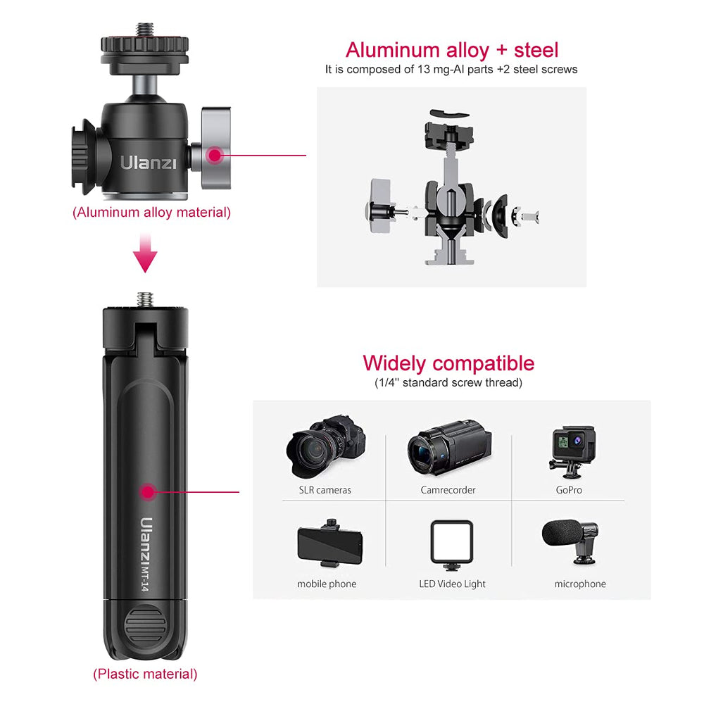 Ulanzi U-Vlog Lite Mini Camera Tripod with Handgrip