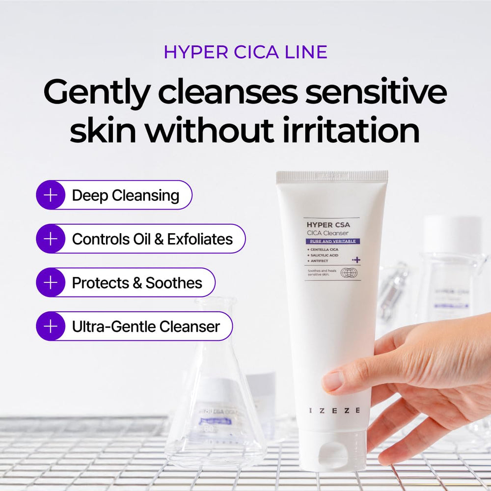 IZEZE Hyper CSA Cica Cleanser, 5.07 fl oz