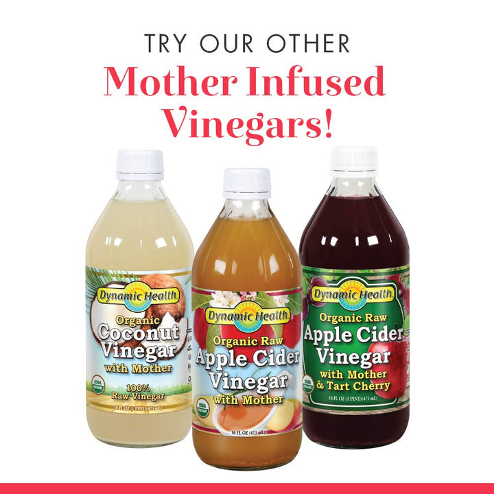 Dynamic Health Organic Apple Cider Vinegar With Mother And Cranberry, 473 ml