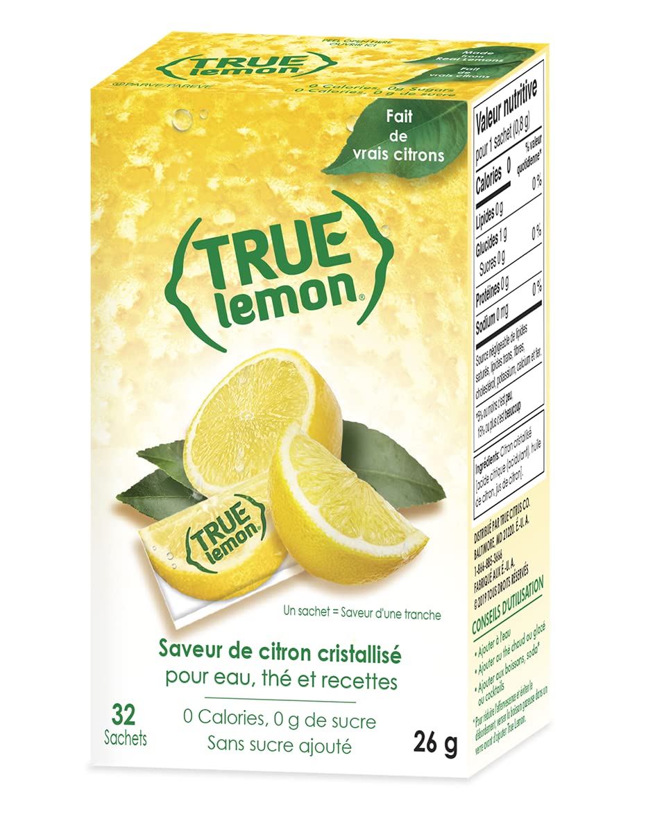 True Citrus Crystallized Lemon Packets, 32 Count