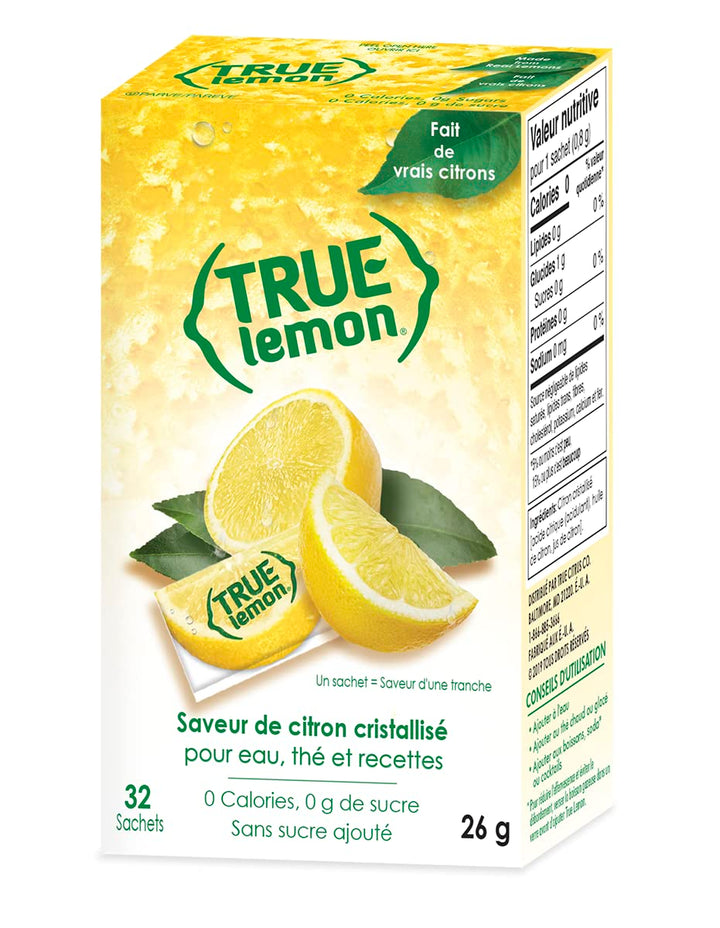 True Citrus Crystallized Lemon Packets, 32 Count