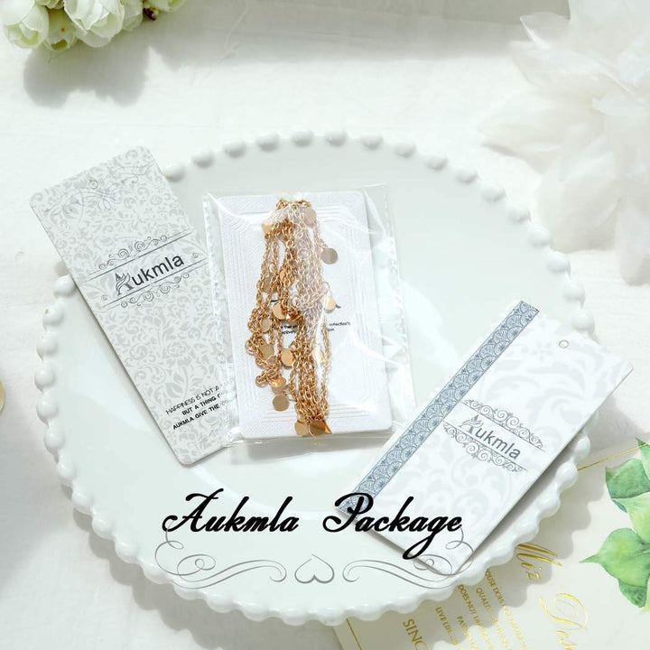 Aukmla Sequin Head Chain Gold