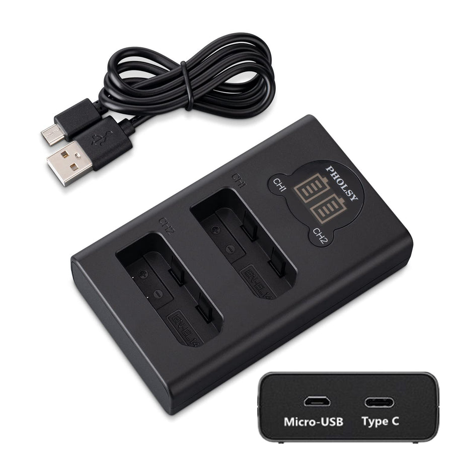 PHOLSY Camera Battery Charger, EN-EL14