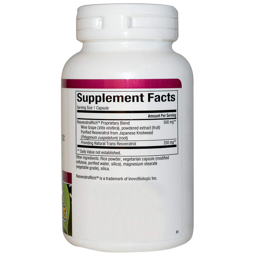 Natural Factors Super Strength Resveratrol Concentrate, 60 Count