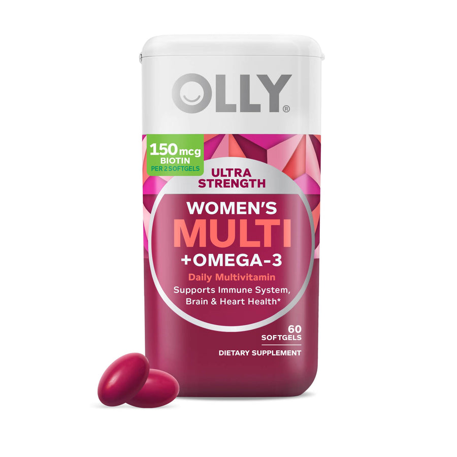 OLLY Ultra Women's Multi Softgels, 60 Count