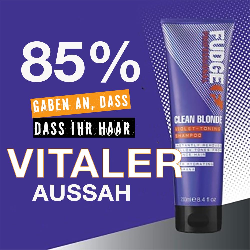 Fudge Clean Blonde Violet-Toning Shampoo, 1000 ml