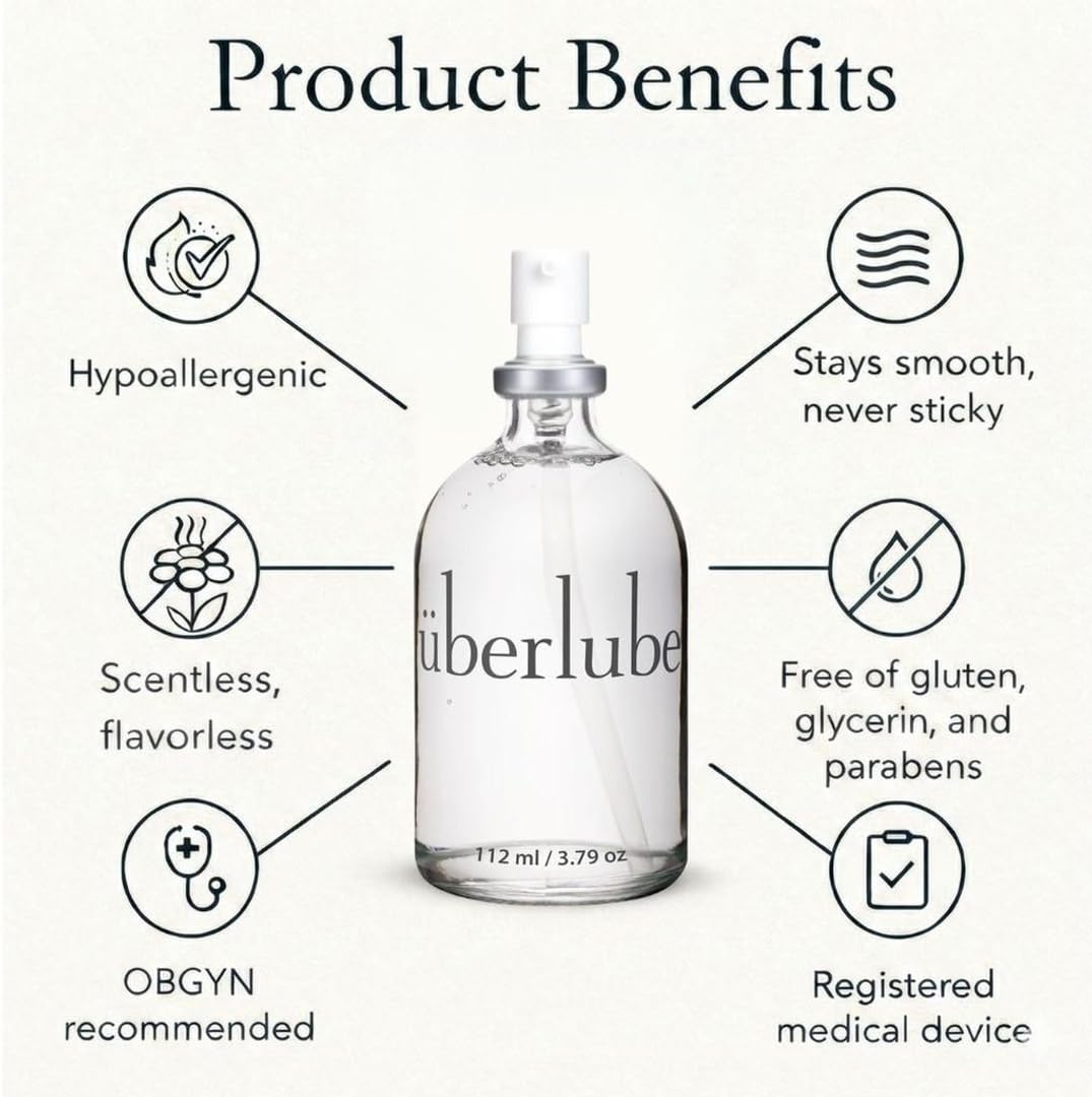 Uberlube Silicone Lubricant, Unscented, 112 ml