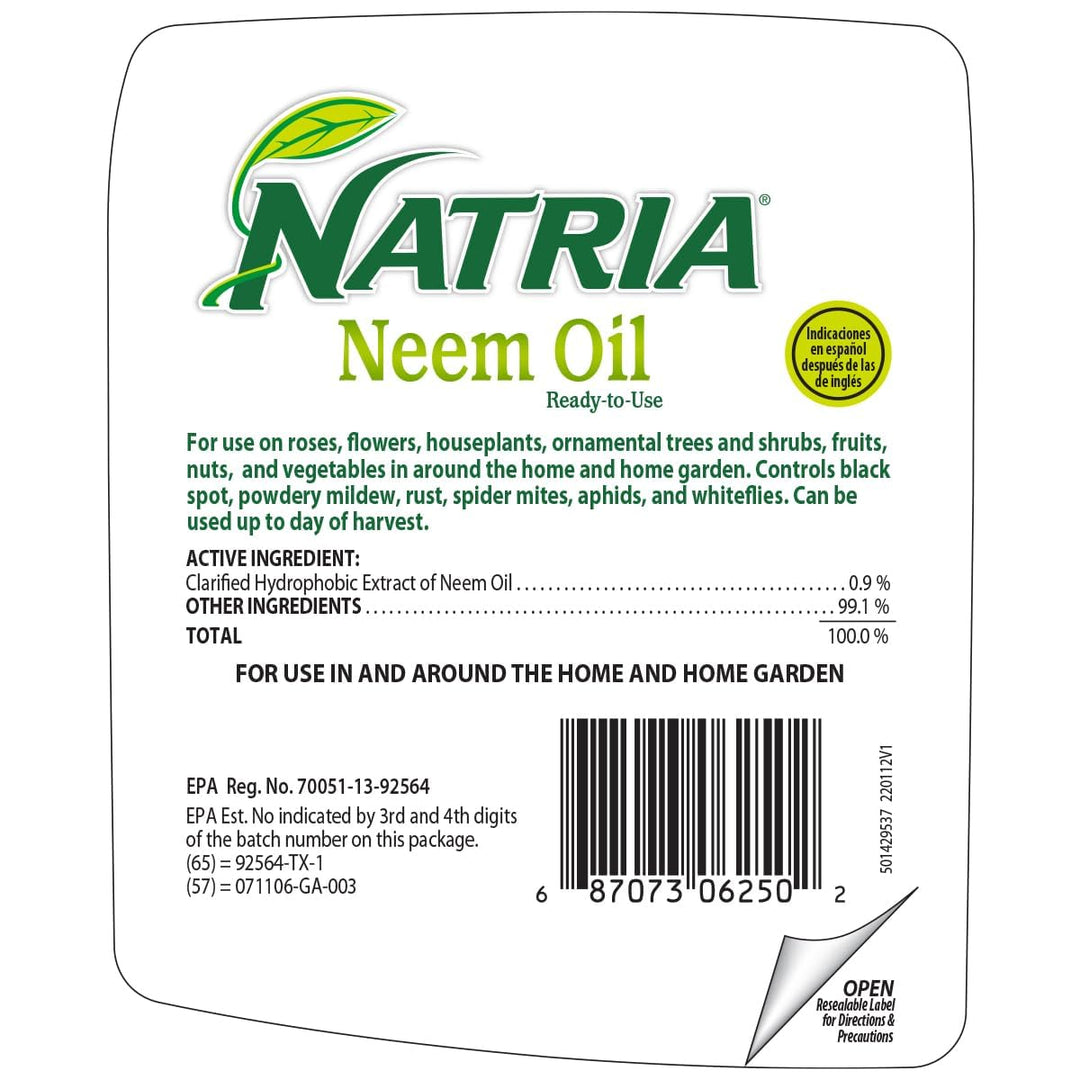 Natria Neem Oil Spray For Plants, Ready-To-Use, 24 oz