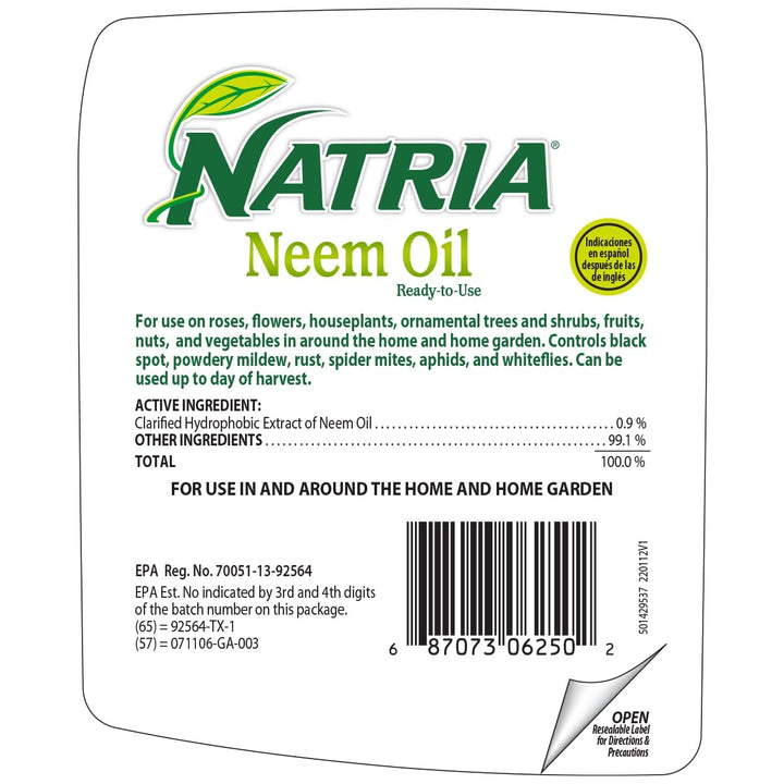 Natria Neem Oil Spray For Plants, Ready-To-Use, 24 oz