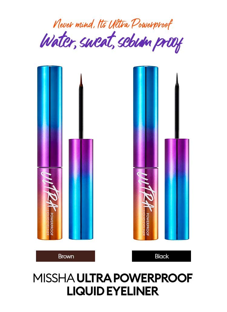 Missha Ultra Powerproof Liquid Eyeliner, Black