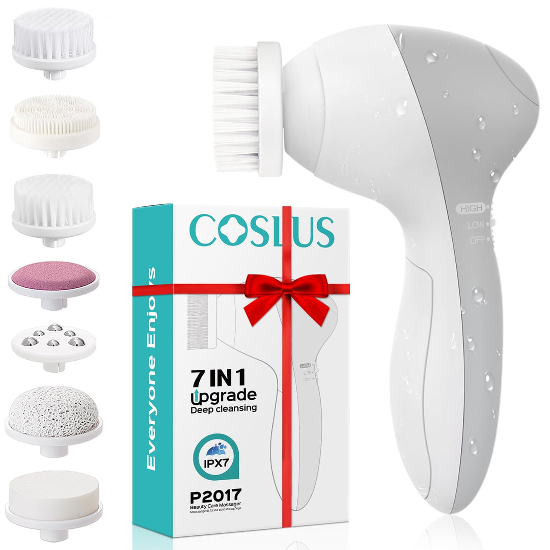 COSLUS Facial Cleansing Brush, Electric Exfoliating Device