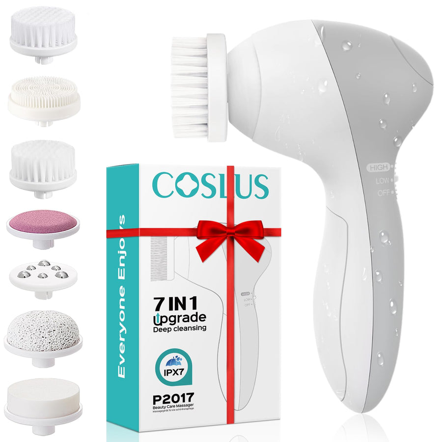 COSLUS Facial Cleansing Brush, Electric Exfoliating Device