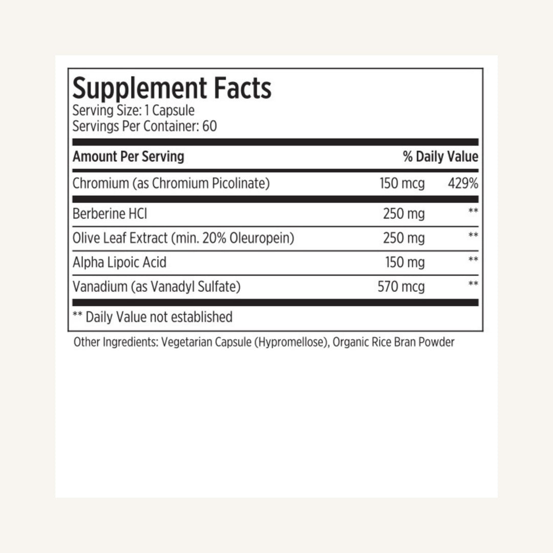 LES Labs Insulin Health Metabolism Support Supplement, 60 Count