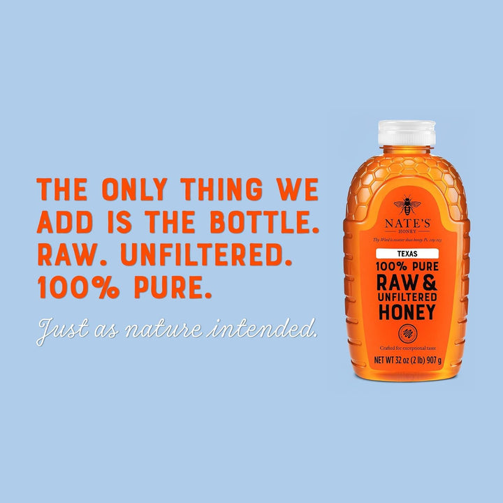 Nate's Honey Texas Honey, 32 oz