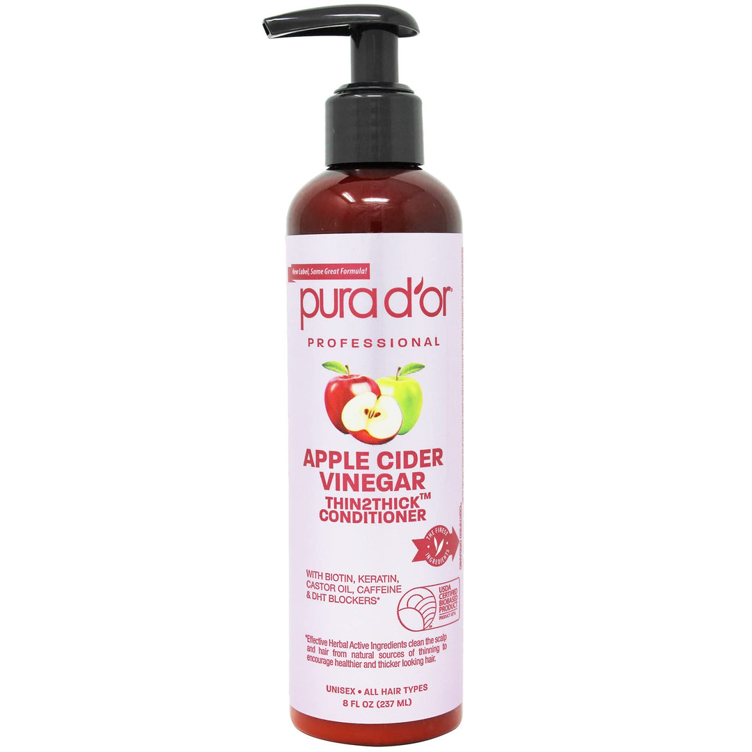 PURA D'OR Apple Cider Vinegar Conditioner, 8 fl oz