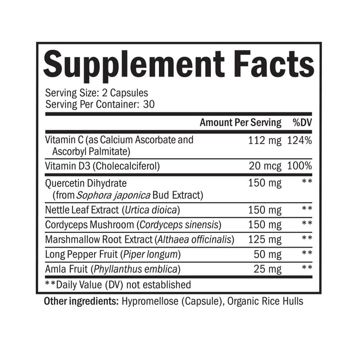 BioSchwartz Respiratory & Immune Lung Support Supplement, 60 Count