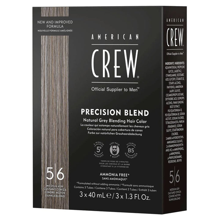 AMERICAN CREW Precision Blend Hair Color, Medium Ash, 120 ml