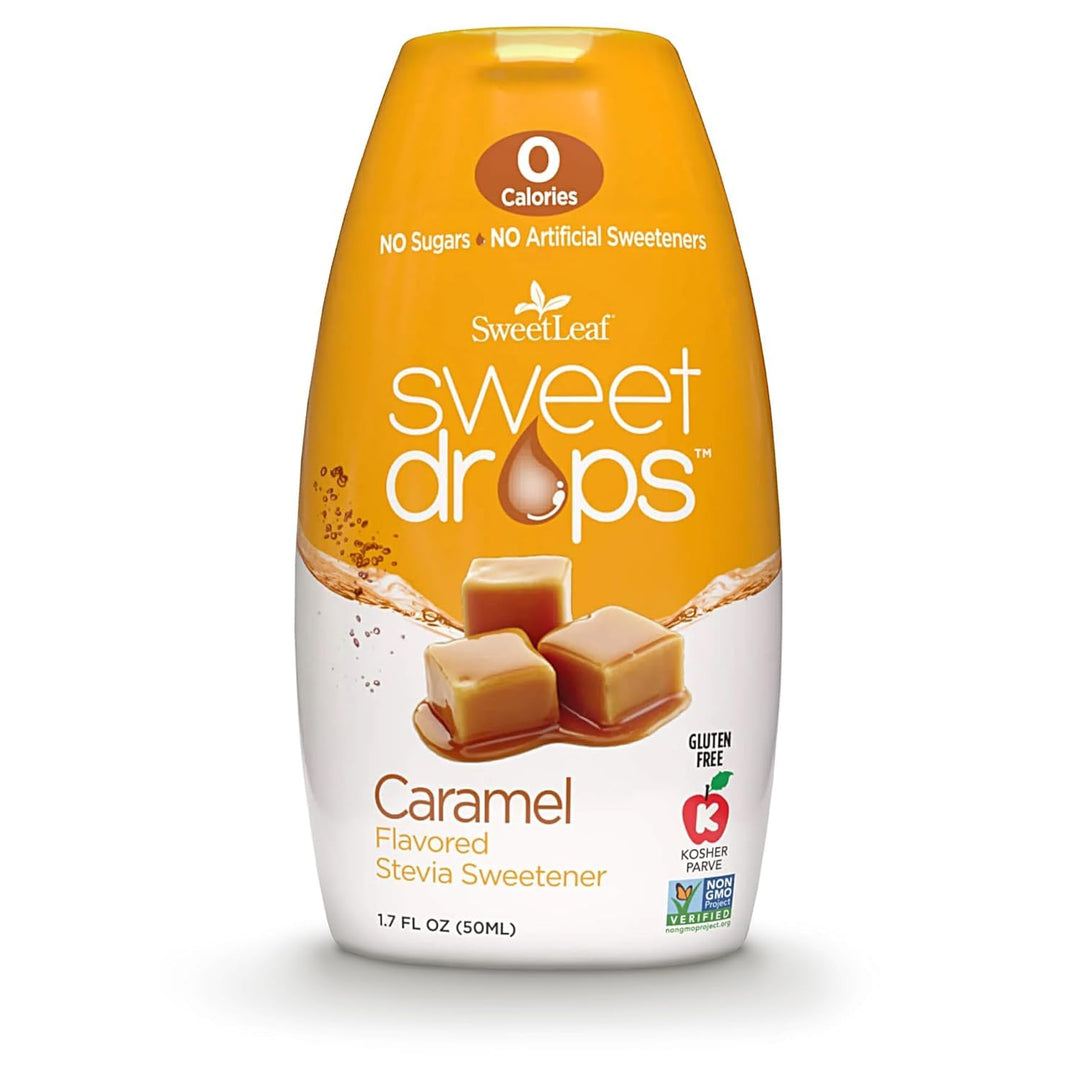 SweetLeaf Stevia Drops Liquid Sweetener, Caramel, 1.7 fl oz